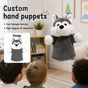 Nuevo Títere de Mano de Peluche Personalizado, Muñeco de Peluche de Perro, Muñeco de Peluche <span class=keywords><strong>para</strong></span> Niños, Actuación Teatral <span class=keywords><strong>para</strong></span> Educación - Product Image 1