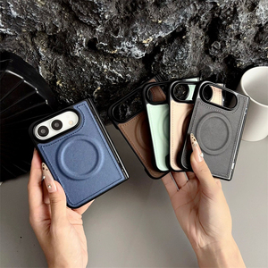 เคสโทรศัพท์มือถือแบบพับได้แม่เหล็กหนังกันกระแทก รุ่น 2026 สำหรับ iPhone Duo ลายเส้นฝ้า ฝาหลัง PC ป้องกันหน้าจอแม่เหล็ก - Product Image 2