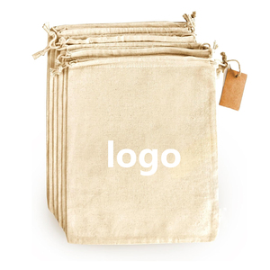 Chaussures multifonctionnelles personnalisées de stockage de pommes de terre d'<span class=keywords><strong>oignon</strong></span> de pain Sac de rangement en toile réutilisable en coton naturel avec cordon de serrage - Product Image 1