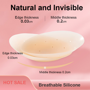 Siêu Mềm Y Tế Cấp Silicone Da Tone Tái Sử Dụng Dính Miễn Phí Backless Núm Vú Bìa Lỗ Thở Phụ Kiện Intimates - Product Image 4