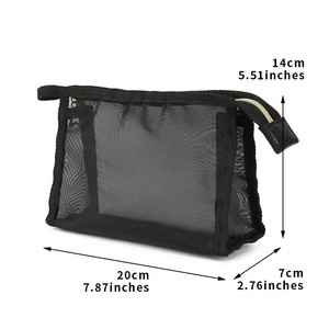 Bolsa Organizadora de Cosméticos de Malla Transpirable para Viaje, Neceser de Maquillaje, Set de Bolsas Esenciales para Regalo Promocional al por Mayor - Product Image 3