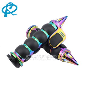 2pcs 25mm 1 "Chrome xử lý Thanh tay Grips Electroplated nhiều màu xe máy tay lái thanh kết thúc tay Grips phụ kiện - Product Image 2