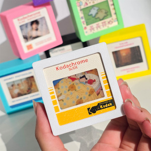 Mini Photo <b>Frame</b> Square Xiang <b>Embroidery</b> Silk Handmade Decorative Keychain for Home Party Gift Table Stand Photo <b>Frame</b> - Product Image 4