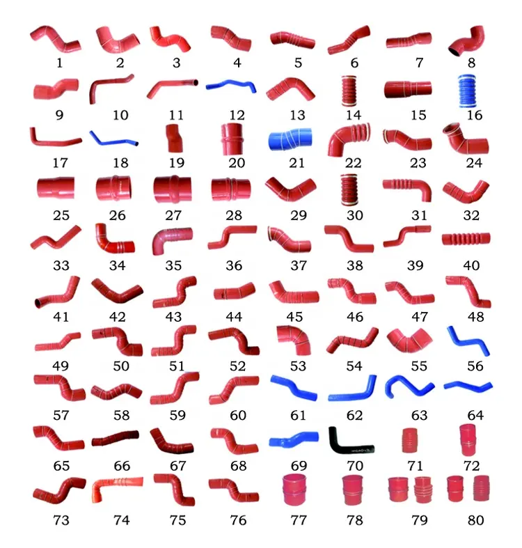Hitze beständiges Kühler-Silikon-LKW-Auto-Ellbogen-Gummis ch lauch rohr
