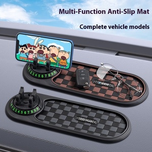 NUEVO Kit Universal Multifuncional de PVC para Interiores de Automóviles, Alfombrilla Antideslizante, Soporte para Teléfono Móvil, Gafas de Sol, Accesorios Interiores - Product Image 5