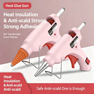 Pistola de Pegamento Caliente Mini Eléctrica de Plástico, 1/4 de Diámetro, Alta Viscosidad, para Manualidades, Bricolaje, Uso Doméstico, Artículos Hechos a Mano para Niños, 60 - Product Image 2