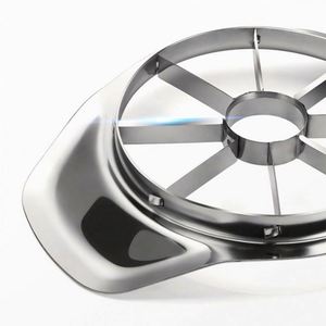 Extra Sharp 8 Blades Manual Stainless Steel Cutter Easy Grip Handle Lightweight Fruti Corer High Quality Metal Material - Product Image 6