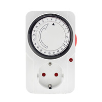 Minuterie mécanique cyclique 24 heures Minuterie intelligente pour maison Prise PC 220V Minuterie enfichable