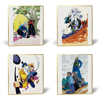 Tableau d'art thème Ninja en gros, détails estampés à chaud, concept anime rétro, pour vitrine de salon, adolescents et adultes, classique