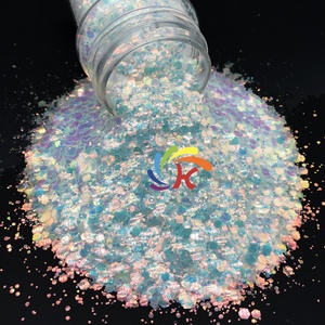 Glitter Misto Bianco Opale in Bulk <span class=keywords><strong>per</strong></span> Nail Art, <span class=keywords><strong>Decorazioni</strong></span> Natalizie in Poliestere - Product Image 3