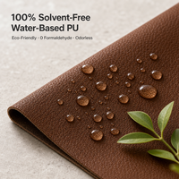 Cuir PU à base d'eau, écologique, inodore et résistant aux rayures pour chaises - Vente en gros