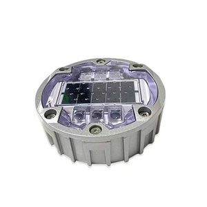 Más grande, hermoso y respetuoso con el medio ambiente, diámetro Circular, 150mm, PC + Material de aluminio fundido, pernos de carretera LED solares enterrados - Product Image 4