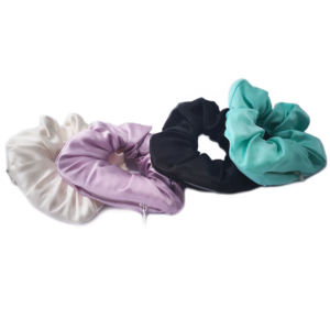 ربطة شعر حريرية من التوت مع جيب للعناية بشعر الرأس - Product Image 3