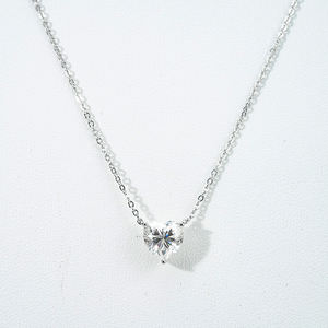 Starsgem - Collar con Colgante de Moissanita en Forma de Corazón de 8*8 mm, Plata de Ley 925, Collar Encantado - Product Image 1