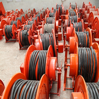 Enrouleur de câbles de soudage en acier inoxydable de 20/25/80/100m, tambour à ressort pour grues, machines, construction, agriculture, vente au détail, nouveau pour hôtels