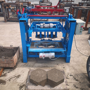 Semi-automatic QT4 Hollow Block Making Machine with Vibration Technology Fly Ash Compatible Cement Sand Mixer - Product Image 6