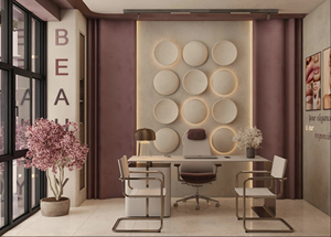 Beauty Salon Interior Design Service Custom Nail Polish Display Rack and Hair Spa Shopfitting - Product Image 6