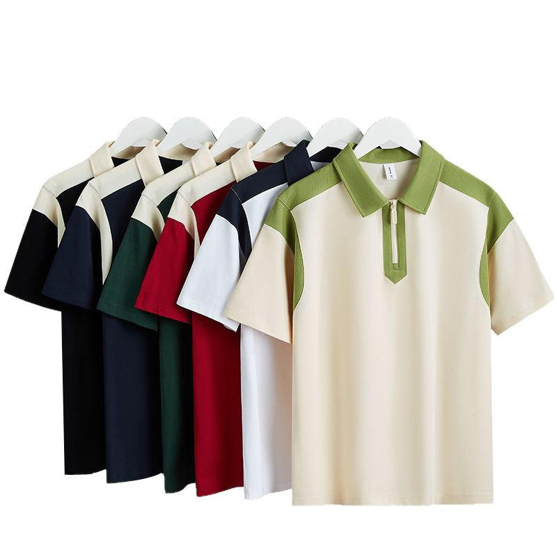 Wholesale Polo Shirts Zip Neck Custom Fashionable