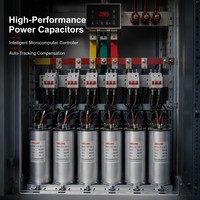 Prix usine Série GGJ 400V 60kvar-420kvar Panneau de correction automatique du facteur de puissance (APFC) Banque de condensateurs pour usine industrielle