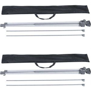 Support publicitaire portable en alliage d'aluminium Rishen Yueyi pour bannière en X, tailles 60x160cm et 80x180cm, réglable en hauteur, impression numérique pour - Product Image 4