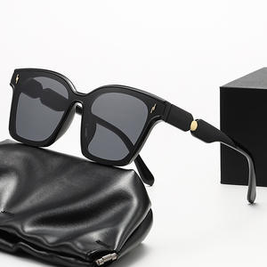 Nouvelles lunettes de soleil pour femmes, monture en PC, verres en résine, protection UV400, type 3, pare-soleil, style carré large, YC202 D5 - Product Image 4