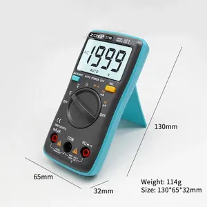 Zoyi-Zt-98 multímetro electrónico analógico para automóvil, medidor de voltaje Digital de bolsillo