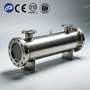 Condenseur à calandre tubulaire 3000 kg en acier inoxydable SS304 certifié CE ISO, échangeur de chaleur vapeur haute pression 4,0 MOPa à prix compétitif - Product Image 1