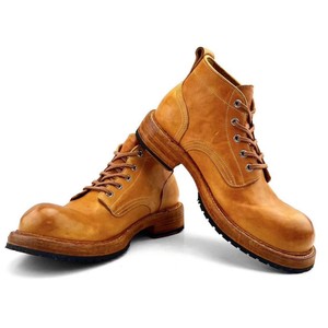 High-quality men's trendy British leather boots with shiny surface, pointed toe, high heel, pure leather Oxford <b>shoes</b> for men - Product Image 4
