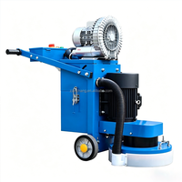 LC MACHINERY Prix usine 220V 4KW Modèle 400 Machine de meulage de sol industrielle sans poussière avec ventilateur à turbine externe pour entrepôt haute performance