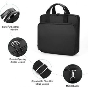 Carpeta con Cierre de Cremallera y Anillas, Estándar BSCI, con Correa de Hombro de 3 Pulgadas, Expandible, de Poliéster, con Múltiples Bolsillos, Muestra Gratuita - Product Image 5