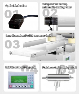Laminoir à pâte commercial haute performance pour boulangerie, machine automatique à pétrir la pâte à croissants - Product Image 2