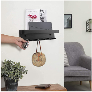 Lối vào nhà Treo Kim Loại lưu trữ Kệ tổ chức Giá móc chìa khóa chủ tường móc áo - Product Image 5