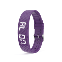 Caractéristiques uniques Montres en silicone Montre LED numérique sans écran Bracelets personnalisés Affichage heure/date Vibration Montre pour homme