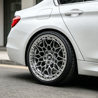 Jantes en alliage forgées Bku Chrome 5x112 Beadlock Drag pour BMW M3 M4 G20 G21 G22 G23 G80 G82 G83 G87 personnalisées 17 18 19 pouces