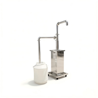 Pompe à piston pneumatique verticale pour machine de remplissage de liquides, crèmes et pâtes - Pompe d'alimentation pour matériaux à haute viscosité