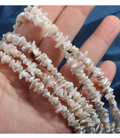 Perles d'eau douce baroques naturelles blanches 7-9 mm, qualité AA, 39 cm de long, formes irrégulières, Chine Zhejiang, pour la fabrication de bijoux