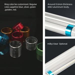 Tubos LED de Iluminación de 60 cm, 120 cm, 2 pies, 4 pies, Carcasa para Lámparas Fluorescentes, <span class=keywords><strong>Tubo</strong></span> LED Integrado de 18 W, <span class=keywords><strong>Tubo</strong></span> de Iluminación LED - Product Image 4