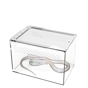 Nhà cung cấp Trung Quốc Acrylic Terrarium bò sát lồng Acrylic bò sát lồng ăn hộp rùa Tank leo hộp cho Thằn Lằn - Product Image 1