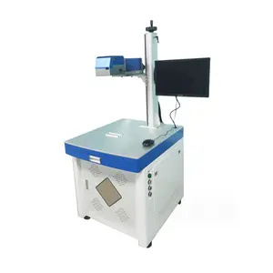 Mobil Gantry Small Abs Jpt 20W Enclosure Ccd Camera Fiber Laser Marker Machine 30W Portable Construction Mac