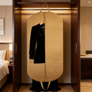 <span class=keywords><strong>Housse</strong></span> de costume personnalisée en tissu Oxford respirant avec logo sur mesure pour le <span class=keywords><strong>rangement</strong></span> et le transport de costumes, robes et manteaux - Product Image 2