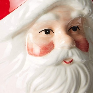 Navidad cerámica clásico Santa claus beber bebida tazas rojo y blanco conjunto de 4 medio 5,5 "x 3,9" x 4,1" - Product Image 4