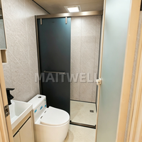 Maison conteneur pliable sur mesure en acier, structure préfabriquée extensible de 20 pieds avec cuisine et salle de bain pour une vie de villégiature