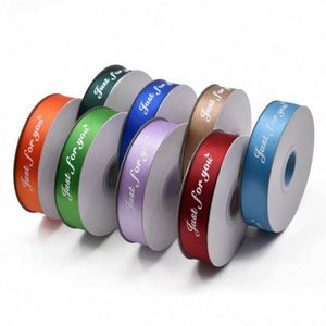Customized 3D Embossed Printed Double Faced Satin Gift <b>Ribbon</b> 1" Polyester Logo High Tenacity 196 Colors Customizable Width 7-15 - Product Image 2