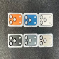 Protecteur d'objectif de caméra en métal à anneau 3D pour iPhone 17 Pro Max 15 13 Mini 14 16 Pro Max Plus 17Air Protection de caméra en verre couverture complète