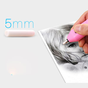 สีฟ้านักเรียนวาดภาพไฮไลท์5มม. Tianwen ไฟฟ้ายางลบปากกาหน่วยโดยใช้แบตเตอรี่ยางลบ - Product Image 4