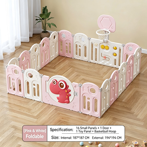 Set di Mobili per Box Bambini, Recinzione Pieghevole per Giocattoli, <span class=keywords><strong>Casa</strong></span> delle Bambole per Camera da Letto, Asilo e Scuola Materna - Product Image 1