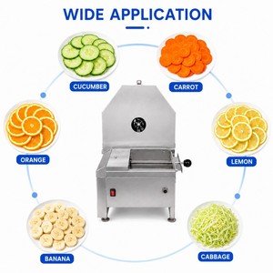Coupe-légumes automatique industriel, trancheuse électrique de fruits et légumes (orange, concombre, <span class=keywords><strong>banane</strong></span>) - Product Image 6