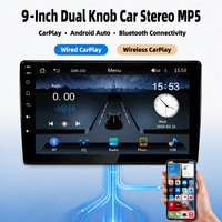 Lecteur DVD de voiture 9" 10.1" Double Din Écran tactile capacitif Stéréo Lecteur audio-vidéo de voiture Système Linux