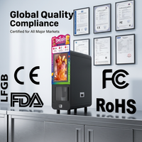Máquina Expendedora de Smoothies Inteligente de Acero Inoxidable, Totalmente Automática, Comercial, con Interfaz de Usuario Personalizada, Compatible con OEM y ODM