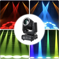 Mini lumière principale mobile de faisceau de 100W avec anneau de LED RVB couleur DMX512 lumière de scène de commande vocale pour Dj Disco Bar Party Concert